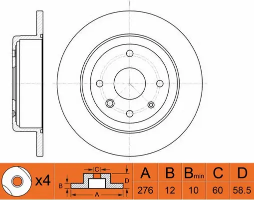 Disque de frein FIT FR0436