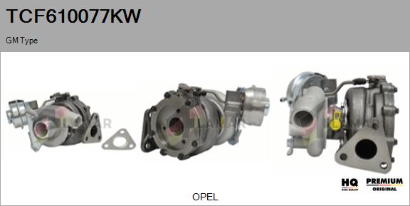 Turbocompresseur, suralimentation FLAMAR TCF610077KW