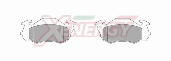 Kit de plaquettes de frein, frein à disque AP XENERGY X41005