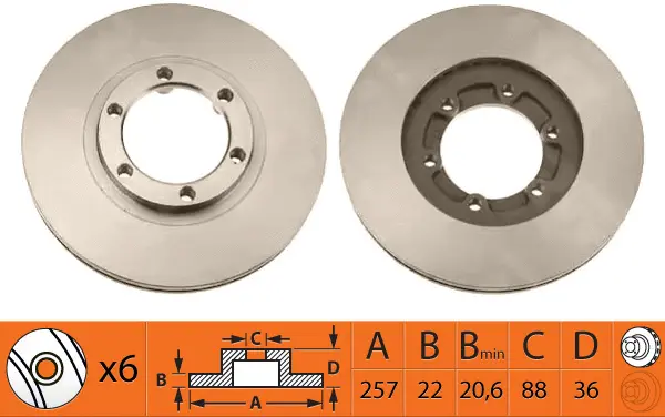 Disque de frein SB BR24102T