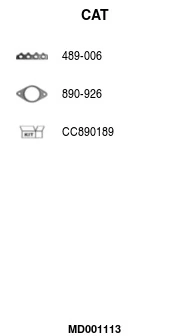 Catalyseur en coude FA1 MD001113