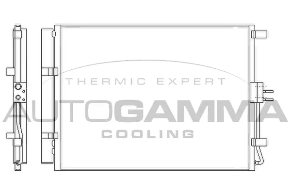 Condenseur, climatisation AUTOGAMMA 105980