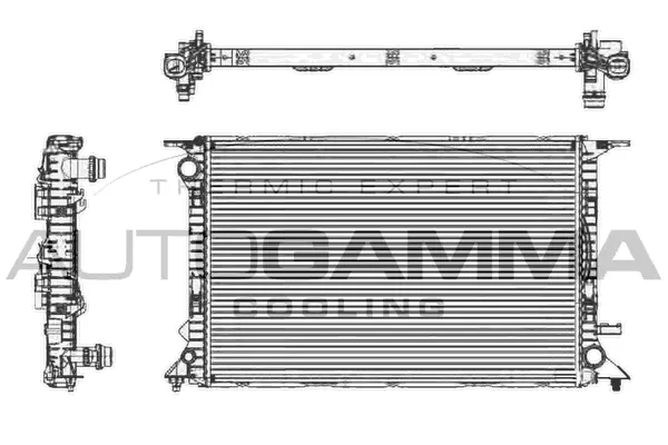 Radiateur, refroidissement du moteur AUTOGAMMA 105158
