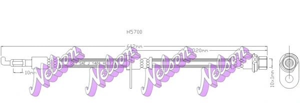 Flexible de frein KAWE H5700
