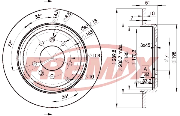 Disque de frein FREMAX BD-4686