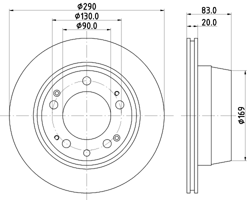 Disque de frein MINTEX MDC1091