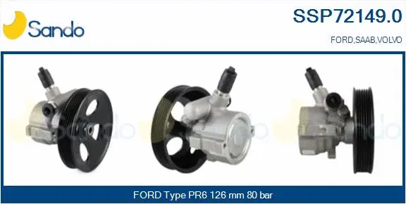 Pompe hydraulique, direction SANDO SSP72149.0
