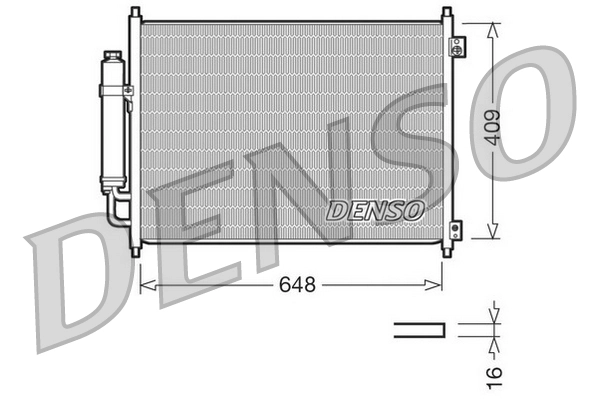 Condenseur, climatisation DENSO DCN46001