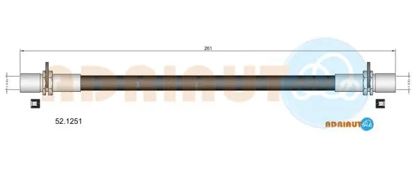 Flexible de frein ADRIAUTO 52.1251