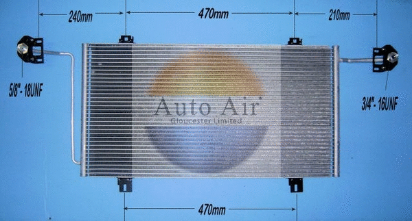 Condenseur, climatisation AUTO AIR GLOUCESTER 16-1269