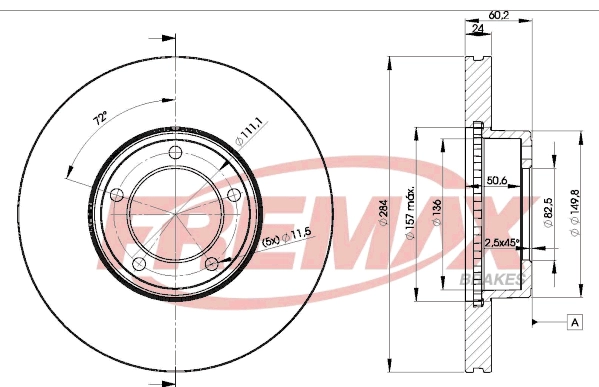 Disque de frein FREMAX BD-1487
