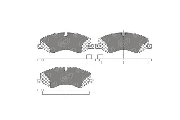 Kit de plaquettes de frein, frein à disque SCT - MANNOL SP 746 PR
