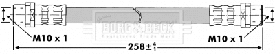 Flexible de frein BORG & BECK BBH7299