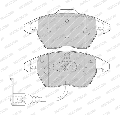 Kit de plaquettes de frein, frein à disque FERODO FDB1641-D
