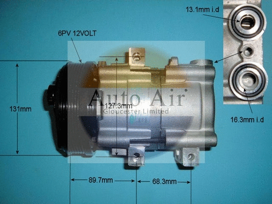 Compresseur, climatisation AUTO AIR GLOUCESTER 14-8145
