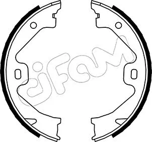 Jeu de mâchoires de frein, frein de stationnement CIFAM 153-369