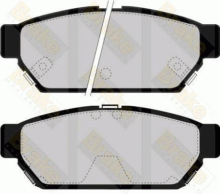 Kit de plaquettes de frein, frein à disque Brake ENGINEERING PA1073