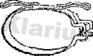 Suspension, échappement KLARIUS 430362