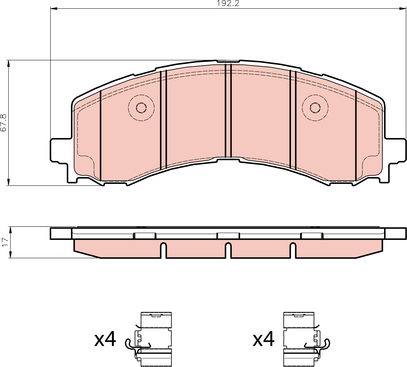 Kit de plaquettes de frein, frein à disque TRW GDB8471DT