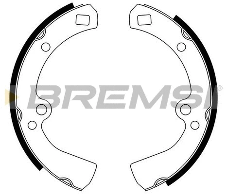 Jeu de mâchoires de frein BREMSI GF0852