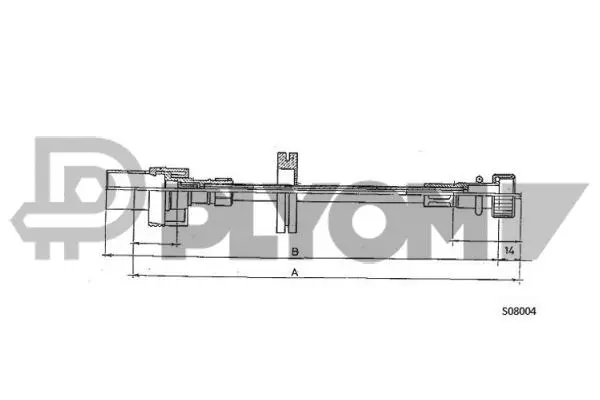 Câble flexible de commande de compteur PLYOM P761348