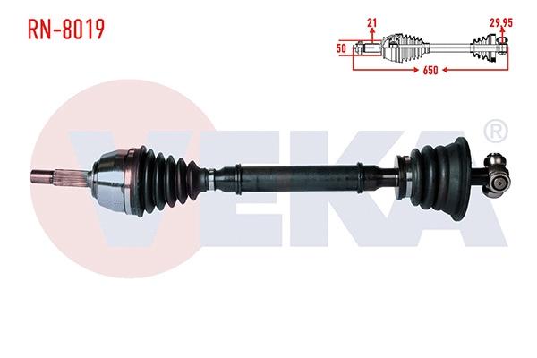 Arbre de transmission VEKA RN-8019
