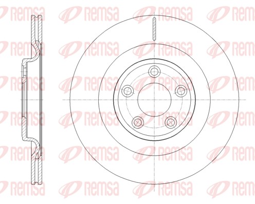 Disque de frein REMSA 62111.10