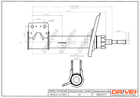 Amortisseur Dr!ve+ DP1610.10.0022