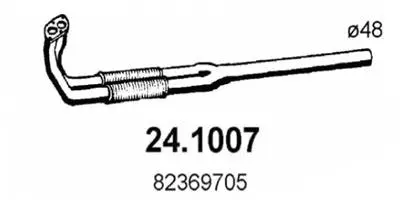 Tuyau d'échappement ASSO 24.1007