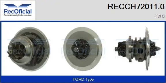 Groupe carter, turbocompresseur RECOFICIAL RECCH72011.0