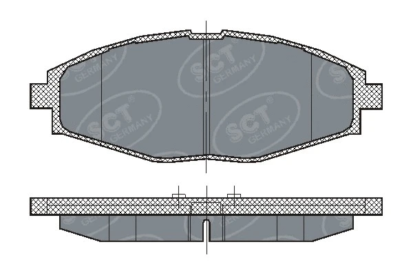 Kit de plaquettes de frein, frein à disque SCT - MANNOL SP 213 PR