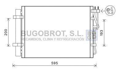 Condenseur, climatisation BUGOBROT 62-KA5198