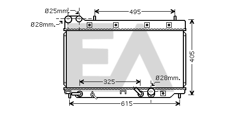 Radiateur, refroidissement du moteur EACLIMA 31R26068
