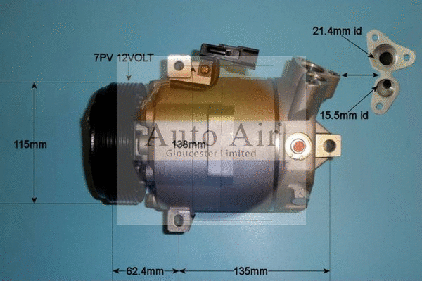 Compresseur, climatisation AUTO AIR GLOUCESTER 14-9731P
