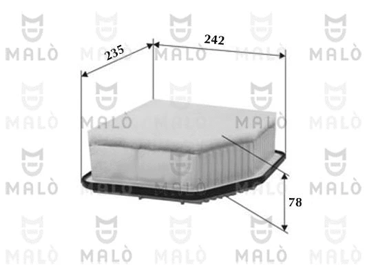 Filtre à air AKRON-MALÒ 1500151