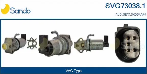 Vanne EGR SANDO SVG73038.1