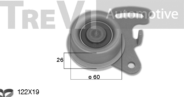 Kit de courroie crantée TREVI AUTOMOTIVE KD1503