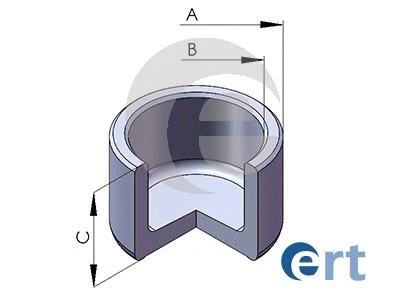 Piston, étrier de frein ERT 150587-C