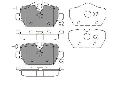 Kit de plaquettes de frein, frein à disque KLAXCAR FRANCE 24065z