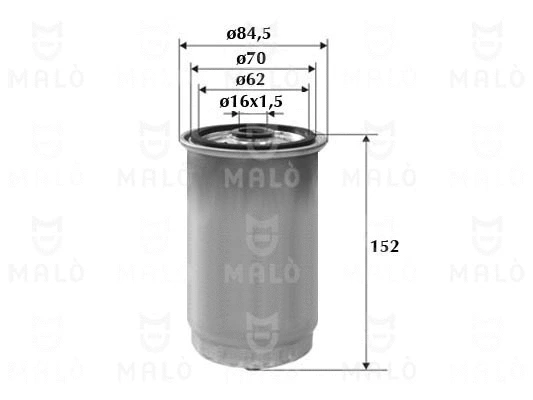Filtre à carburant AKRON-MALÒ 1520150