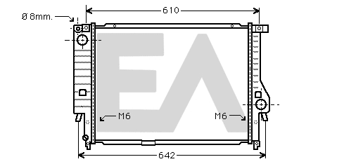 Radiateur, refroidissement du moteur EACLIMA 31R07077