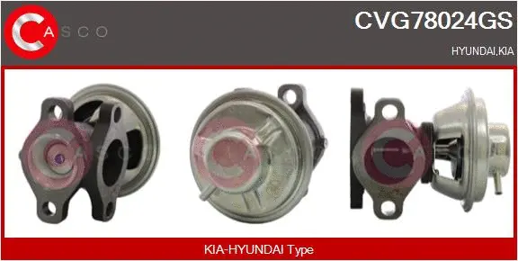 Vanne EGR CASCO CVG78024GS
