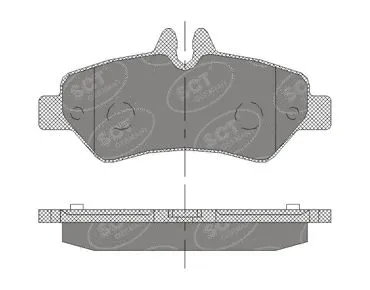 Kit de plaquettes de frein, frein à disque SCT - MANNOL SP 413 PR