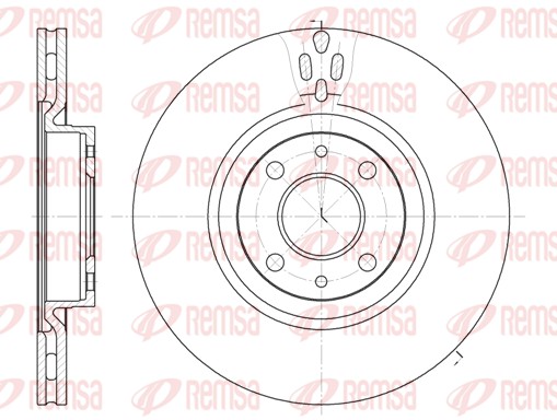 Disque de frein REMSA 6316.11