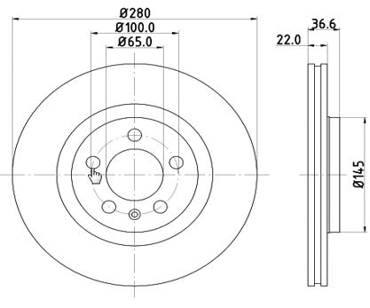 Disque de frein MTR 12108506