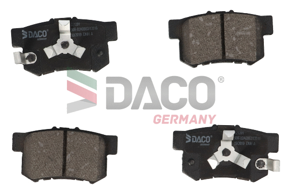 Kit de plaquettes de frein, frein à disque DACO Germany 321201