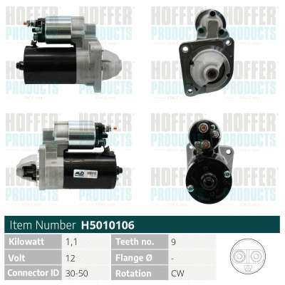 Démarreur HOFFER H5010106