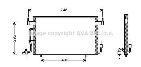 Condenseur, climatisation PRASCO CN5141