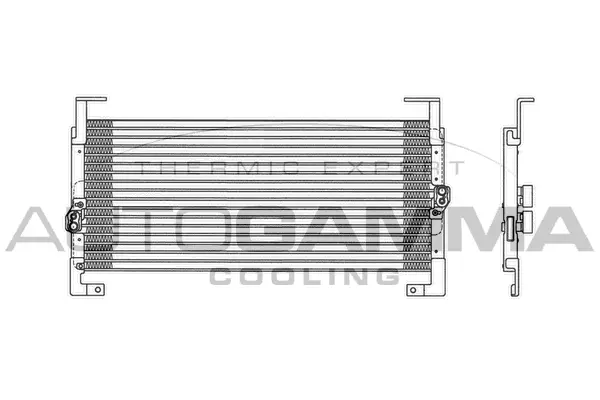Condenseur, climatisation AUTOGAMMA 101744