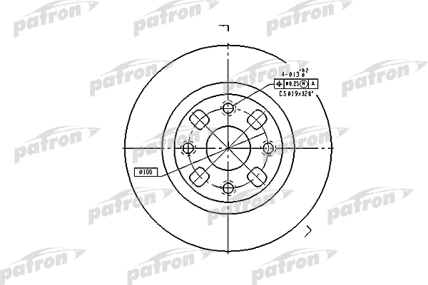 Disque de frein PATRON PBD4119